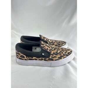 DC Leopard Print Slip-On Shoes